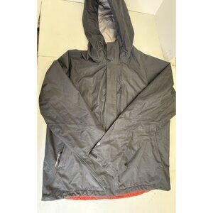 Champion Jacket Mens L Black Ventureshell Waterproof Breathable Hooded Raincoat